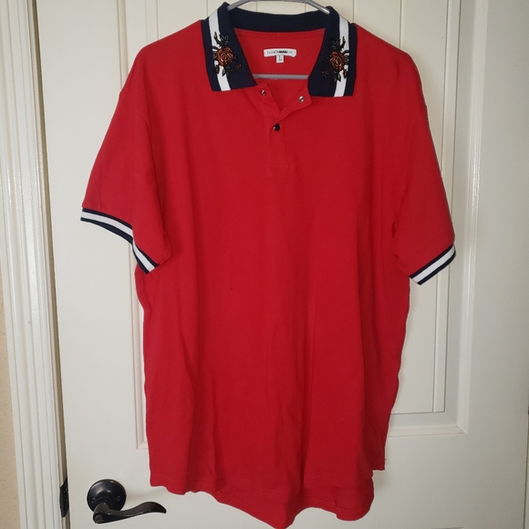 Fashion Nova Other - Fashion Nova Men Red Polo Shirt